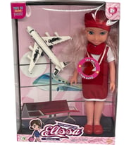 Global Toys Elissa Konuşan Hostes Bebek 30 Cm (Çok Renkli)