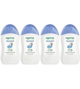 Agarta Doğal Erkek Bebek Çocuk Şampuanı Saç ve Vücut 400 ML (4 Lü Set)