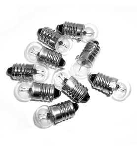 PM-4817 Mini Fener Cam Ampul 2.5V Vidalı E10 Duy (50’li Paket)