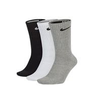 Everyday Pamuklu Unisex Siyah-Gri-Beyaz 3'lü Çorap