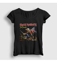 Presmono Kadın Siyah Trooper Iron Maiden T-Shirt 87271tt