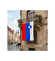 Slovenya Bayrağı Premium Raşel Kumaş 150x225 Cm