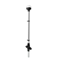 IŞIKLI BAYRAK DİREĞİ AYARLI LED 12V SİYAH 60CM