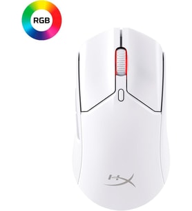 HyperX Pulsefire Haste 2 Beyaz Makrolu Şarjlı Optik Kablosuz Oyuncu Mouse Outlet