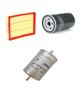 Bosch Filtre Bakım Seti Audi A6 1.8 T Benzinli 1998-2004 Hava + Yağ f. + Yakıt Filtre Bosch