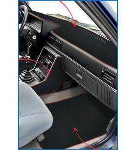 Renault Broadway R9 / 11 Spring Fairway Oto Halı Paspas & Torpido Koruma Halısı & Vites Konsol Halı