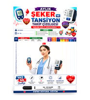 ŞEKER VE TANSİYON TAKİP ÇİZELGESİ – YAZ-SİL DEFTERİ