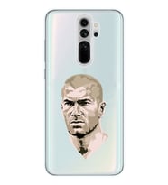 Redmi Note 8 Pro Uyumlu Zinedine Zidane Tasarımlı Şeffaf Telefon Kılıfı