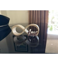 Love Sonsuz Aşk Ahşap Katkılı Ürün hediyelik 13CM