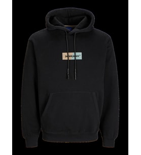 Jack & Jones Jorbronx Rectangle Erkek Sweatshirt (Siyah)