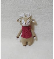 Sevimli Geyik Uyku Arkadaşı Amigurumi Organik Oyuncak