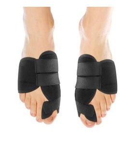 2 Adet Halluks Valgus Gece Ateli Ayak Baş Parmak Bunyon Tabanlık (Siyah)