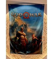 God of War Kratos Atreus Duvar Örtüsü