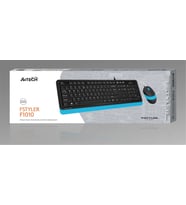 A4 Tech F1010 Q Usb Mavi Fn-Mm Klv+Optik Mouse  Set (Beyaz)