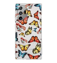 PrintiFy Samsung Galaxy Note 20 Ultra ile Uyumlu Water Color 2  Kamera Korumalı Şeffaf  Kılıf