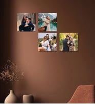 Kişiye Özel 4 Fotoğraflı Kare Mdf Tablo