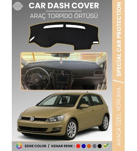VOLKSWAGEN GOLF 7 (2013-2020) Torpido Örtüsü Ön Göğüs Koruma Tam Uyum Çatlamayı Önler
