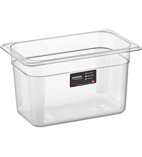 1/4 Dikdörtgen PC Gastronom Küvet Gövde 265x162x150