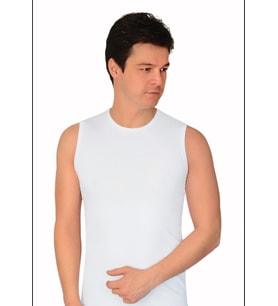 SIFIR KOL LİKRALI ATLET 2'li (Beyaz)