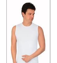 SIFIR KOL LİKRALI ATLET 2'li (Beyaz)