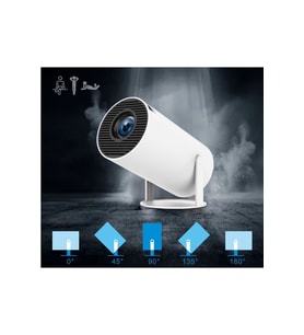 Taşınabilir 1280x720P Sinema Projektörü, Bluetooth, Wi-Fi, Android 11 Destek