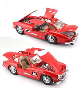 22023 Burago 1:24 Mersedes Benz 300SL 1954 Model Araba