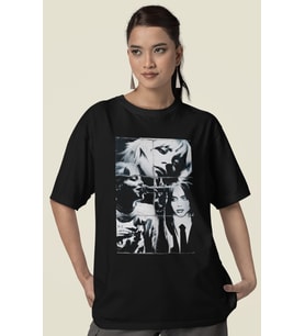 Vintage Billie Eilish Baskılı Unisex Oversize Şarkıcı Tişört