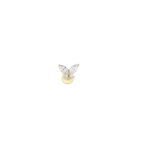 Altın Markiz Kelebek Helix Piercing