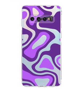 Samsung Galaxy S10  Kamera Korumalı Kapak Renkli Desen Tasarımlı  Şeffaf  Kılıf