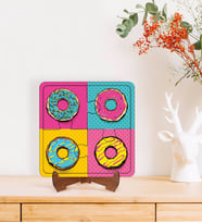 BK Gift Pop Art Tasarımlı Ahşap Standlı Puzzle Çerçeve-34