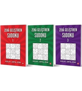 Zeka Geliştiren Sudoku Seti (3 Kitap Takım)