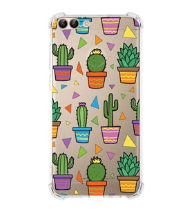 PrintiFy Huawei P Smart Uyumlu Water Color 4 Baskılı Şeffaf Köşe Korumalı Antişok Kılıf