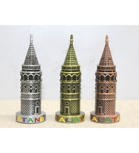 10 cm Metal Galata Kulesi