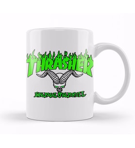Green Thrasher Logo Kupa Bardak Porselen