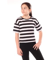 Toontoy Kız Çocuk Tişört (Siyah)