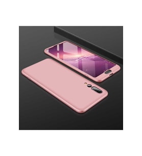 Huawei P20 Pro Uyumlu Kılıf Zore Ays Kapak (Rose Gold Altın)