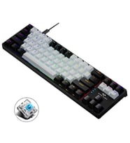 Valkyrie Blue Switch Dark Alien K710 71 Tuş RGB Gaming Klavye - Mekanik Mavi Tuş Type-C  - 2 Kademe Yükseklik SiyahBeyaz