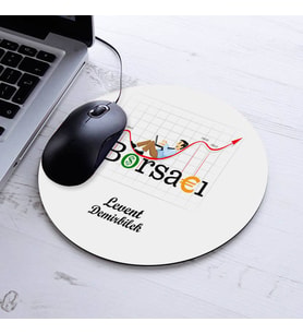 İsimli Borsacı Temalı Yuvarlak Mousepad