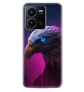 Vivo Y22 Kılıf Silikon Desen Özel Seri Kartal 1622