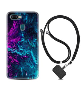 Oppo A5S A15 A16 A54 A55 A73 A74 Kılıf Boyun Askılı Silikon Explosive 1734