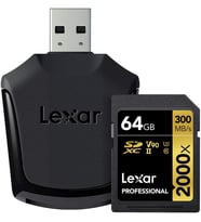 Lexar 64Gb 2000X Professional Sdxc Rdr Uii (Çok Renkli)