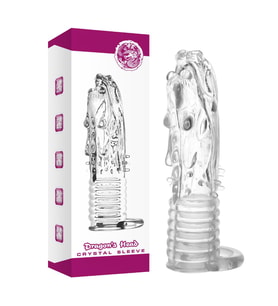 Pretty Love Dragon's Tasarım Süper Silikon Penis Kılıfı Prezervatif