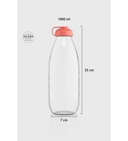 Renga Milky 1000 ml Cam Şişe 181009 Fuşya (Nar Çiçeği)