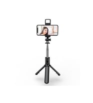Işıklı Uzaktan Kumandalı Tripod ve Selfie Çubuğu, Siyah, Çok Amaçlı