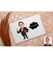 Karikatürlü Avukat Kişiye Özel Puzzle