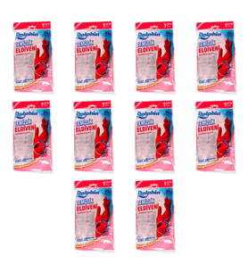 Dolphin Lateks Bulaşık Temizlik Eldiveni - Kırmızı - XL - No : 10 - 10 Çift - Paket