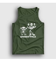Presmono Unisex Haki Sans Papyrus Undertale Atlet 32312tt (Haki)