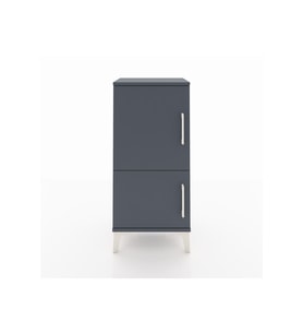 Arges Komodin 3 Raflı 2 Kapaklı 44x30x96 Antrasit-Antrasit