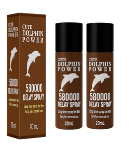 2 Kutu Dolphin Power Yüksek Kalite Geçiktirici Sprey 20ML - Premium Erkek Geçiktirici Sprey - Made in Germany For Man Premium QUALTY