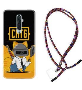 Oppo Reno 2Z 4 Lite 4 Pro 5 6 7 A31 Kılıf Boyun Asklı Rasta Silikon Cat G 1677